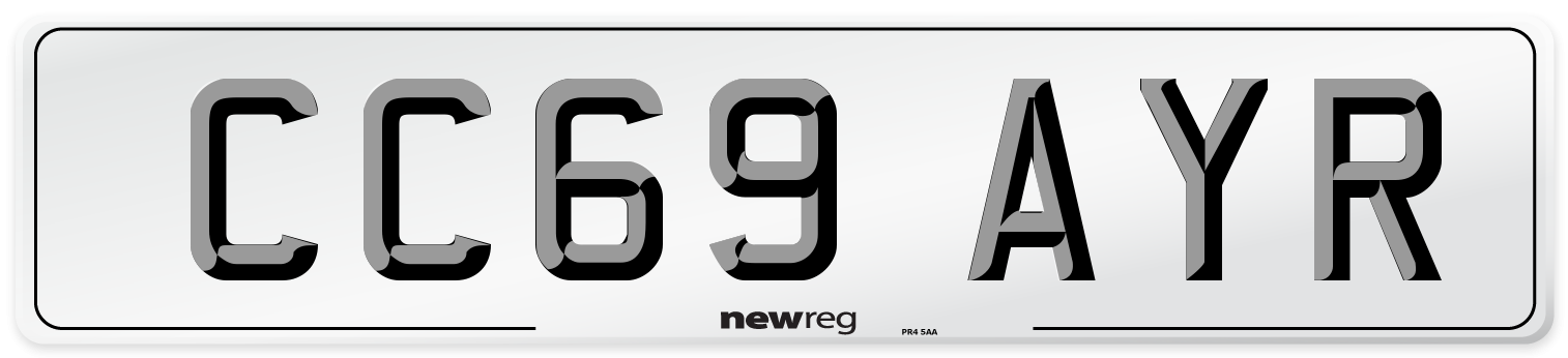 CC69 AYR Number Plate from New Reg
